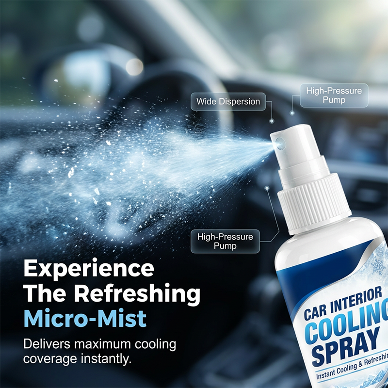 Instant Turbo Car Cooling Spray | Rapid Interior Temperature Reducer | Safe Auto AC Booster & Heat Neutralizer🚗❄️