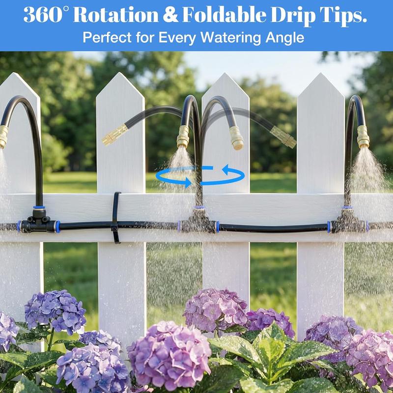 Adjustable Misting Cooling System with Flexible Nozzles