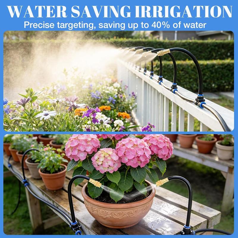 Adjustable Misting Cooling System with Flexible Nozzles