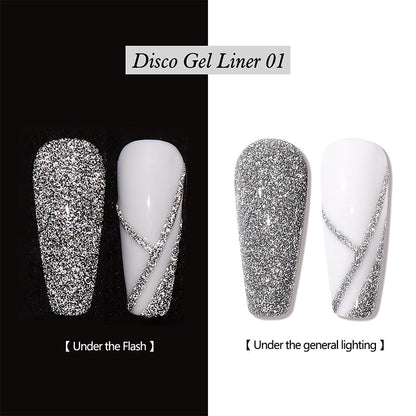 Reflective Glitter Gel Nail Polish Liner