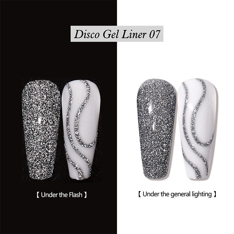Reflective Glitter Gel Nail Polish Liner