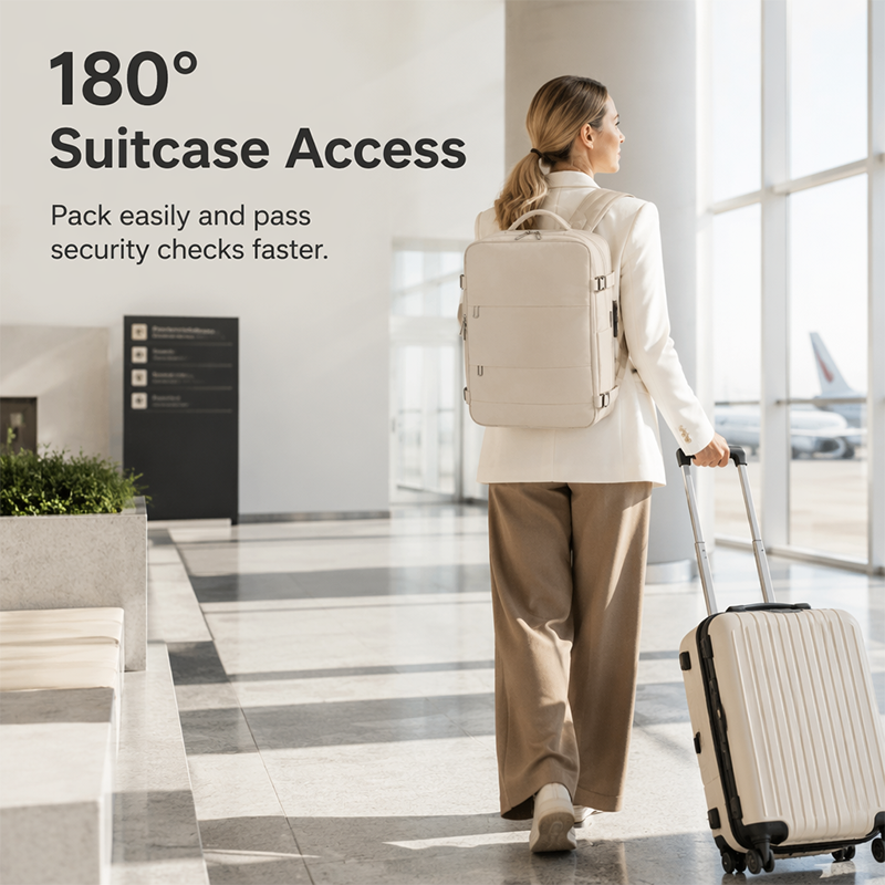 💼 Large Capacity Business Backpack with USB Port