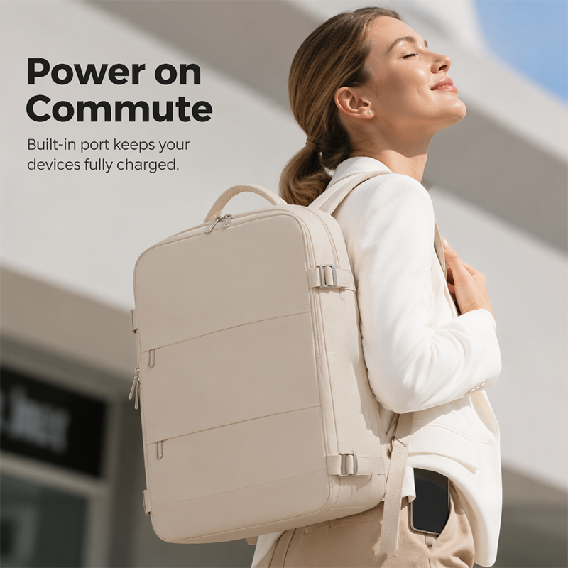 💼 Large Capacity Business Backpack with USB Port