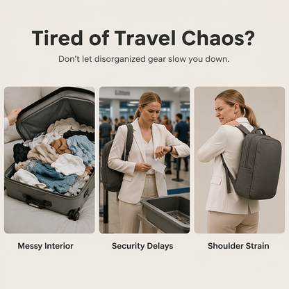 💼 Large Capacity Business Backpack with USB Port