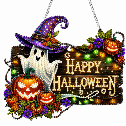 Halloween DIY Sparkle Art Hanging Ornament Kit