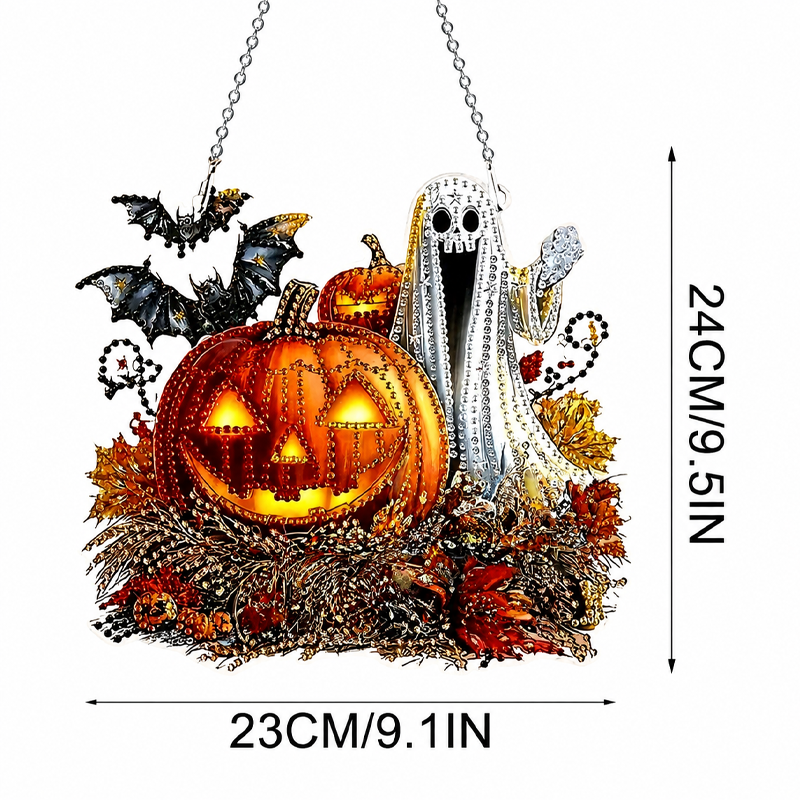 Halloween DIY Sparkle Art Hanging Ornament Kit