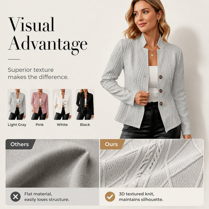 Women's Blazer-Style Knit Jacket