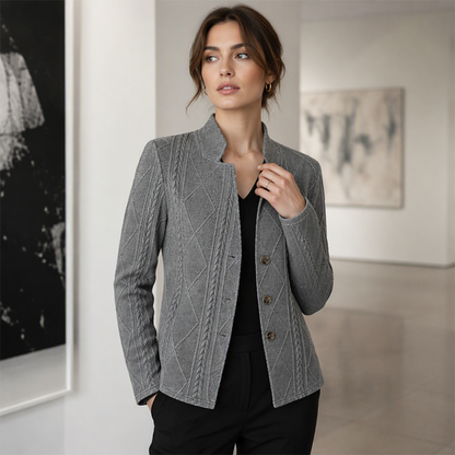 Women's Blazer-Style Knit Jacket