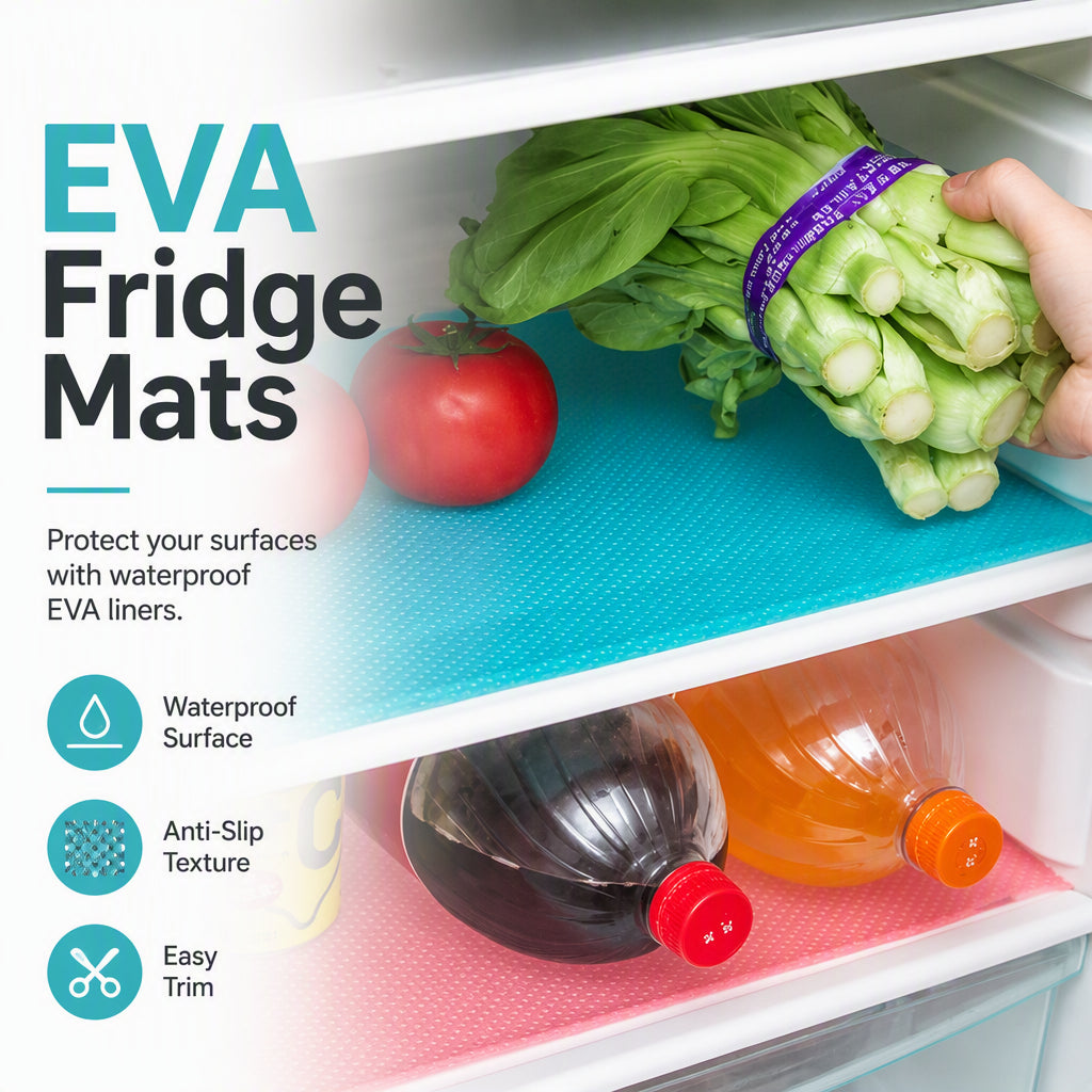 🧊 Waterproof Fridge Shelf Liners – Non-slip, easy-clean & food-safe – Keeps fridge shelves fresh & organized ✨