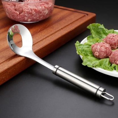 🥳Meatball Spoon! Non-stick, scoop & drain – perfect gift. Mess-free cooking – grab yours! ✅