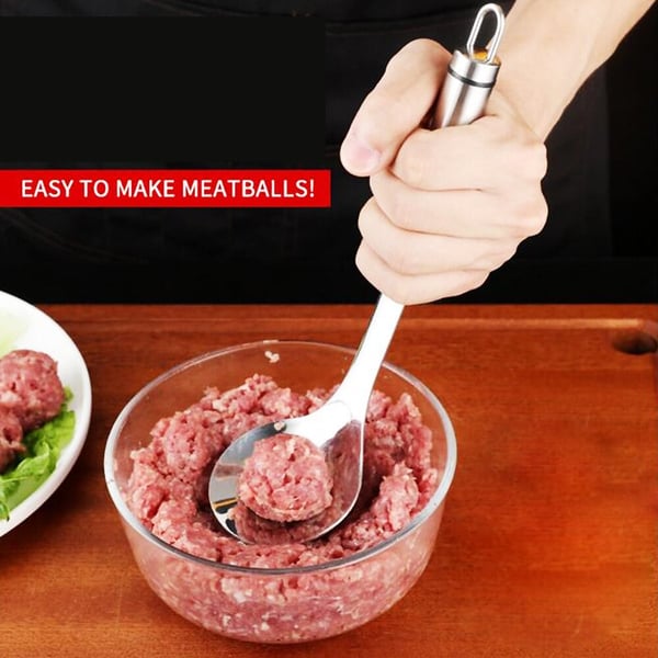 🥳Meatball Spoon! Non-stick, scoop & drain – perfect gift. Mess-free cooking – grab yours! ✅