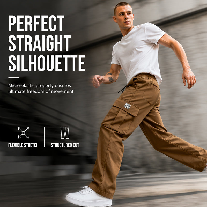 🏷️ Everyday Utility | Men's Multi-Pocket Loose-Fit Cargo Pants
