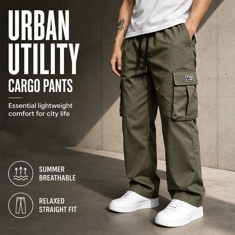 🏷️ Everyday Utility | Men's Multi-Pocket Loose-Fit Cargo Pants