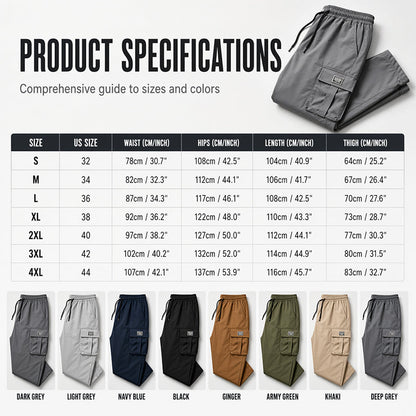 🏷️ Everyday Utility | Men's Multi-Pocket Loose-Fit Cargo Pants