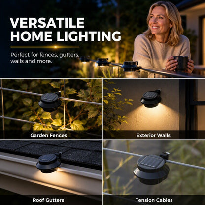 ☀️💡Light Up Gutters, Fences & Garden Walls — Solar-Powered Outdoor LEDs With No Mains Wiring Needed 🏡✨