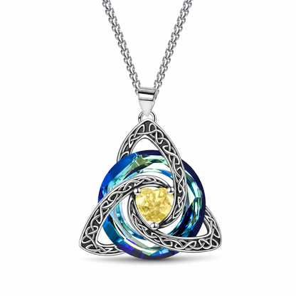 Women's Celtic Knot Birthstone Pendant Necklace