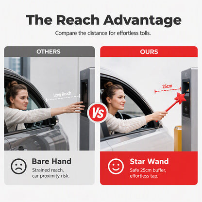 Star Wand NFC Card Holder for Tolls & Parking