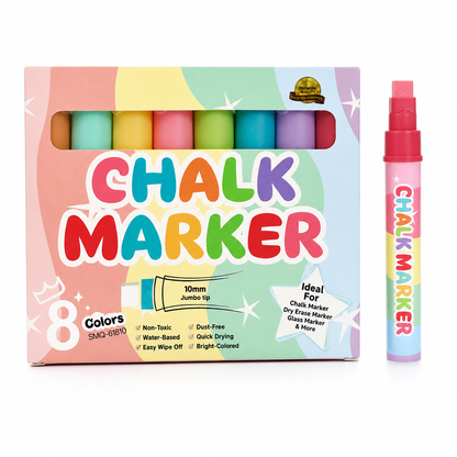 8 Colors Erasable Liquid Chalk Markers