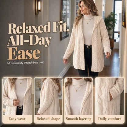 ✨Women’s Casual Plush Hooded Jacket