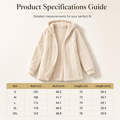 ✨Women’s Casual Plush Hooded Jacket