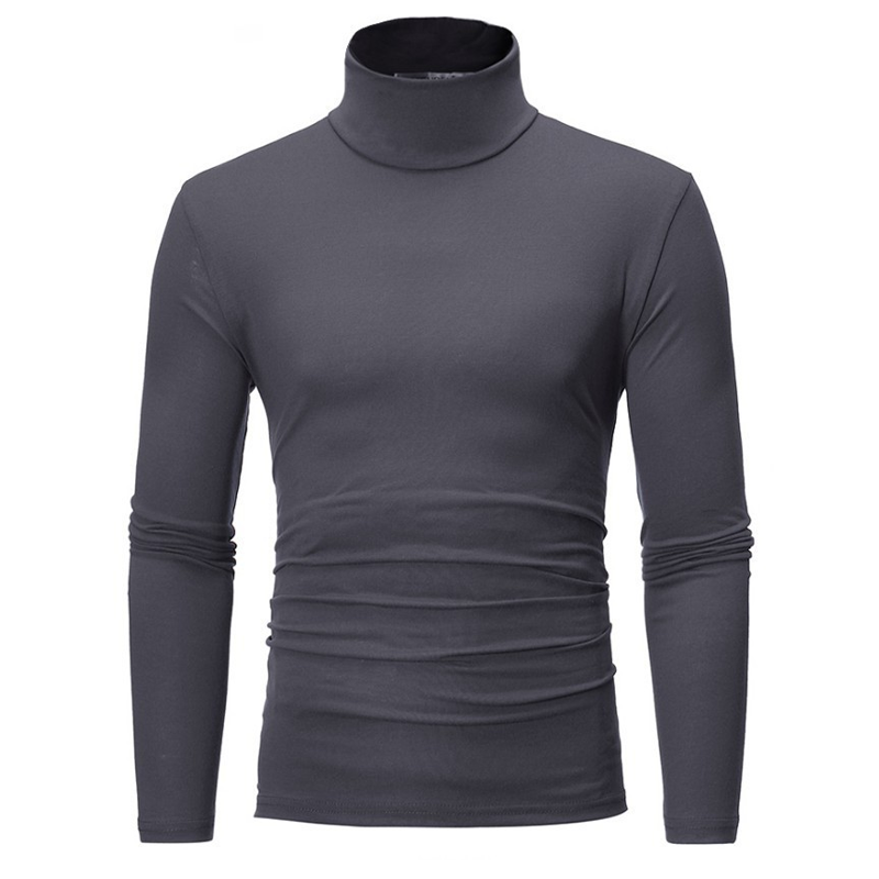 👕 Streamlined Silhouette, Comfortable Neck Coverage | Men's Slim Fit Mock Turtleneck Top